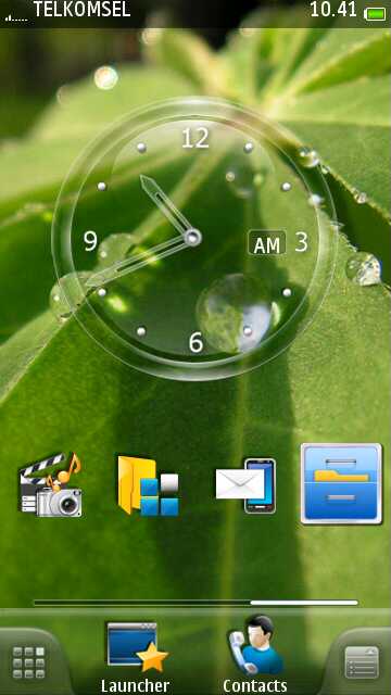 homescreen 2 jam analog SPB MobileShell v3.7.537 by erit07